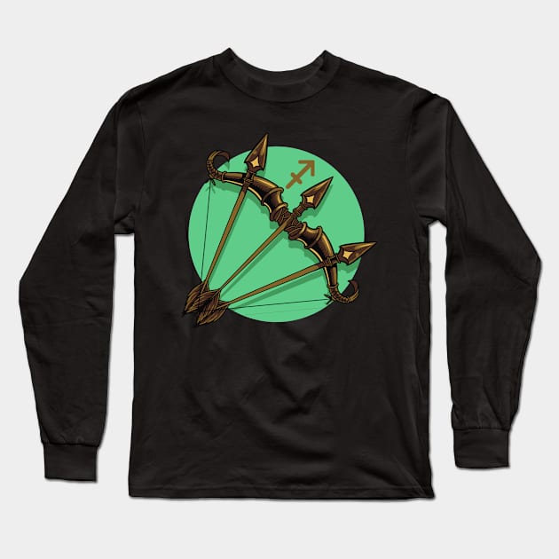 Zodiac - Star Sign - Sagittarius - pos Long Sleeve T-Shirt by ShirzAndMore